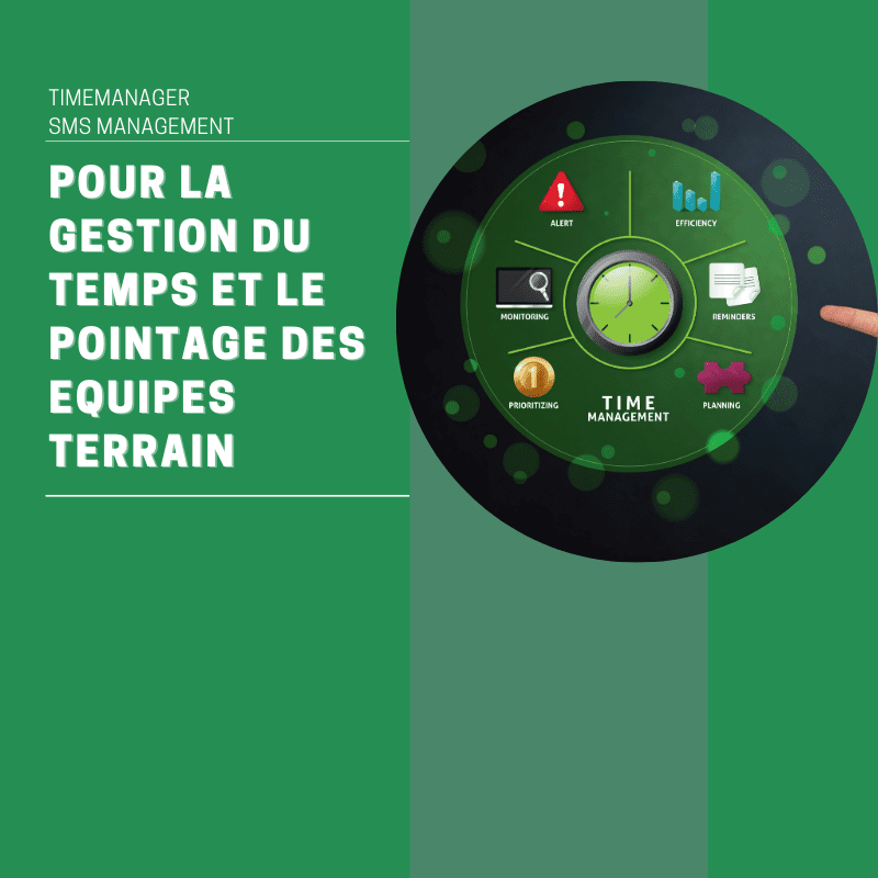 TimeManager : Solution de gestion du temps et de pointage - SMS